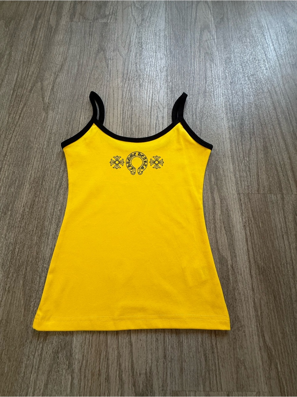 Women’s Streetwear Yellow & White Tank Top